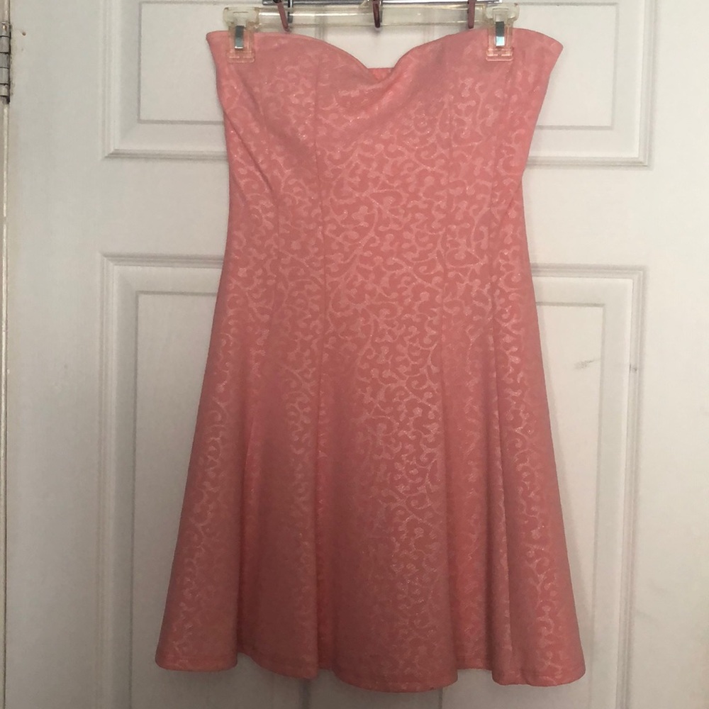 Coral summer dress
